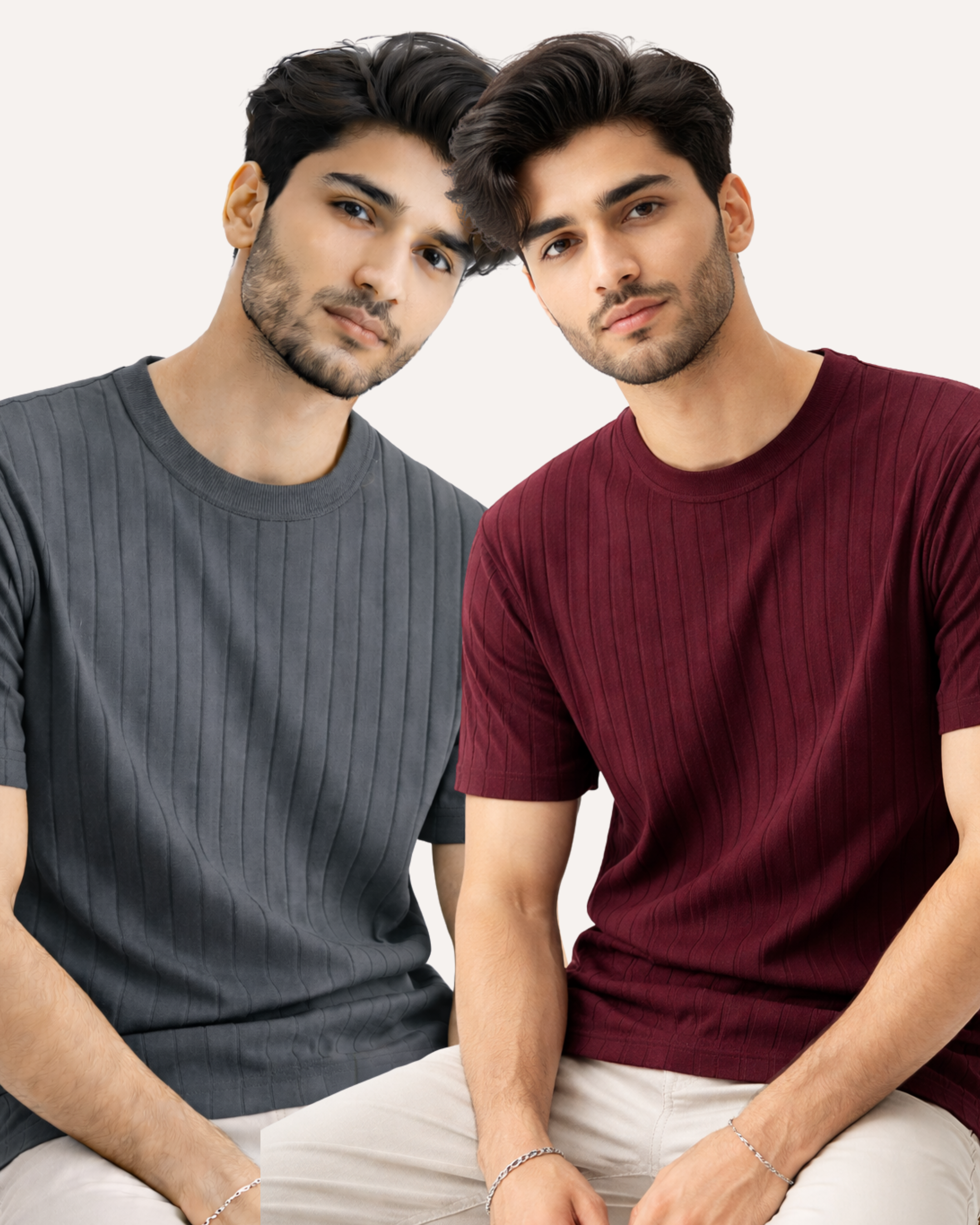 Pack of 2 Drop Needle Basic Tees