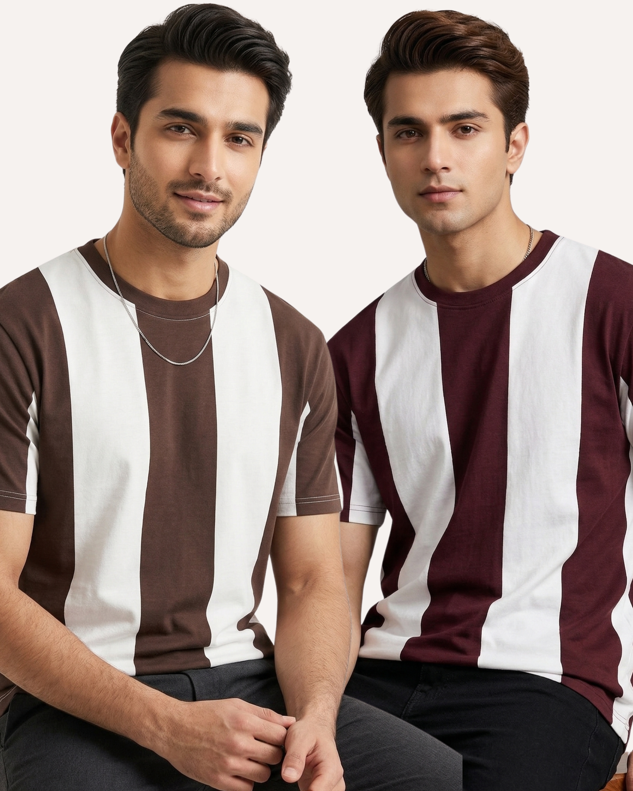 Pack of 2 Stipe T-shirts