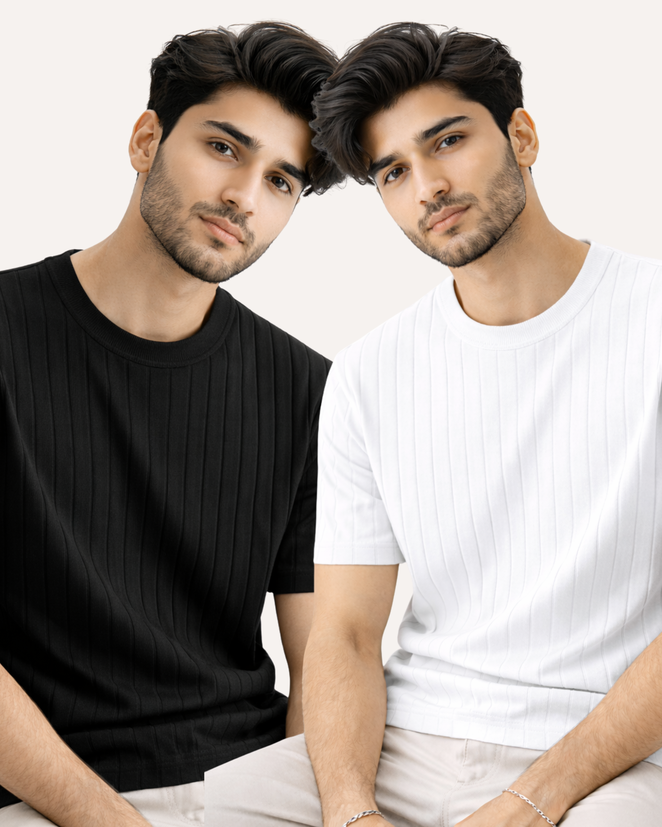 Pack of 2 Drop Needle Basic Tees