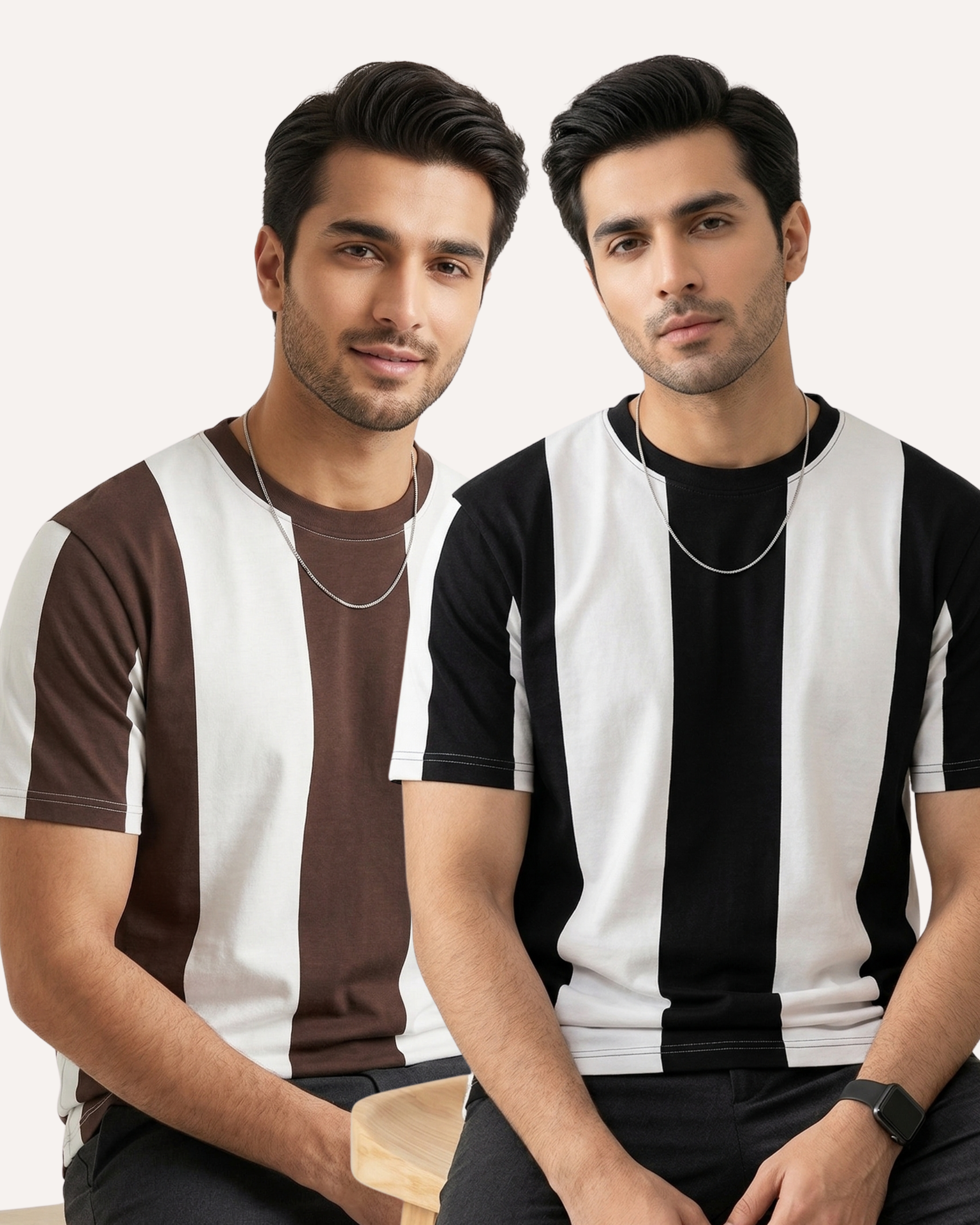 Pack of 2 Stipe T-shirts