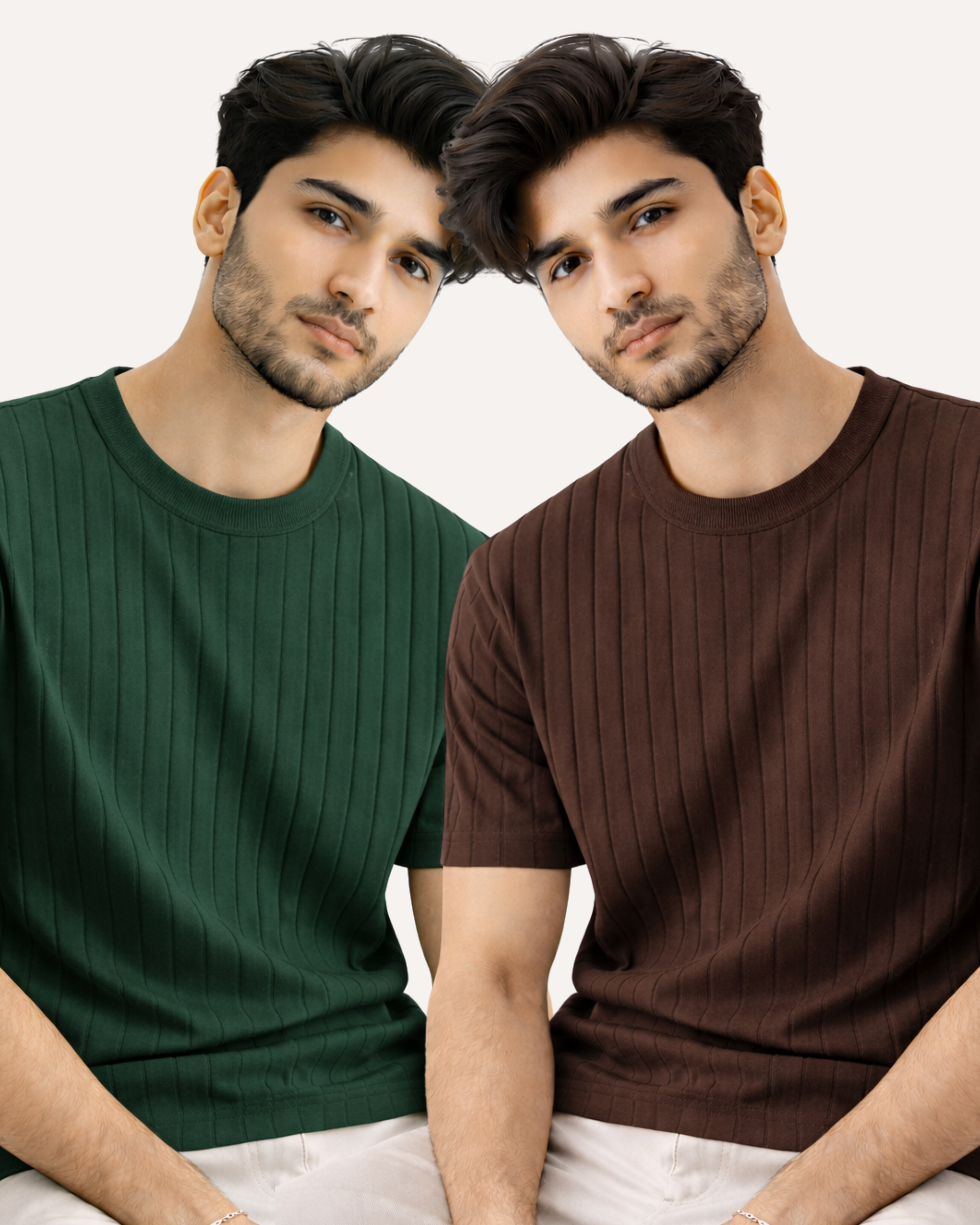 Pack of 2 Drop Needle Basic Tees
