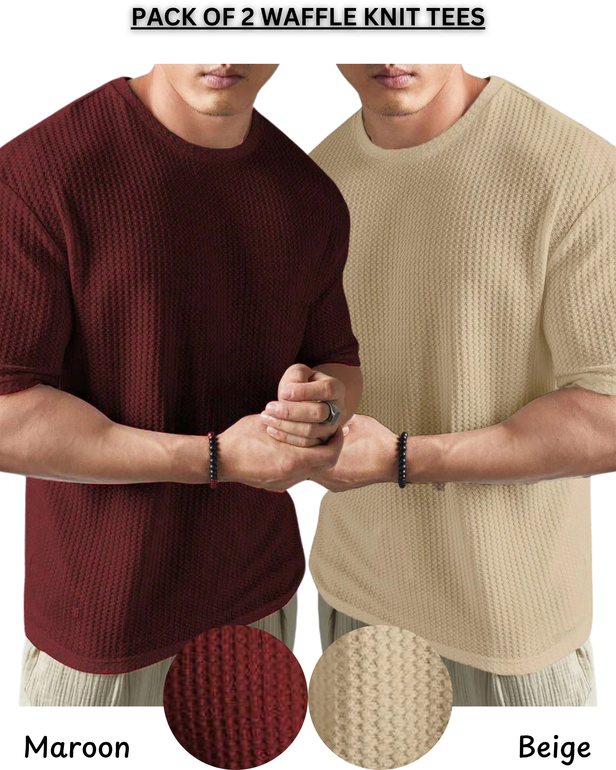 Pack of 2 – Waffle Knit Tees