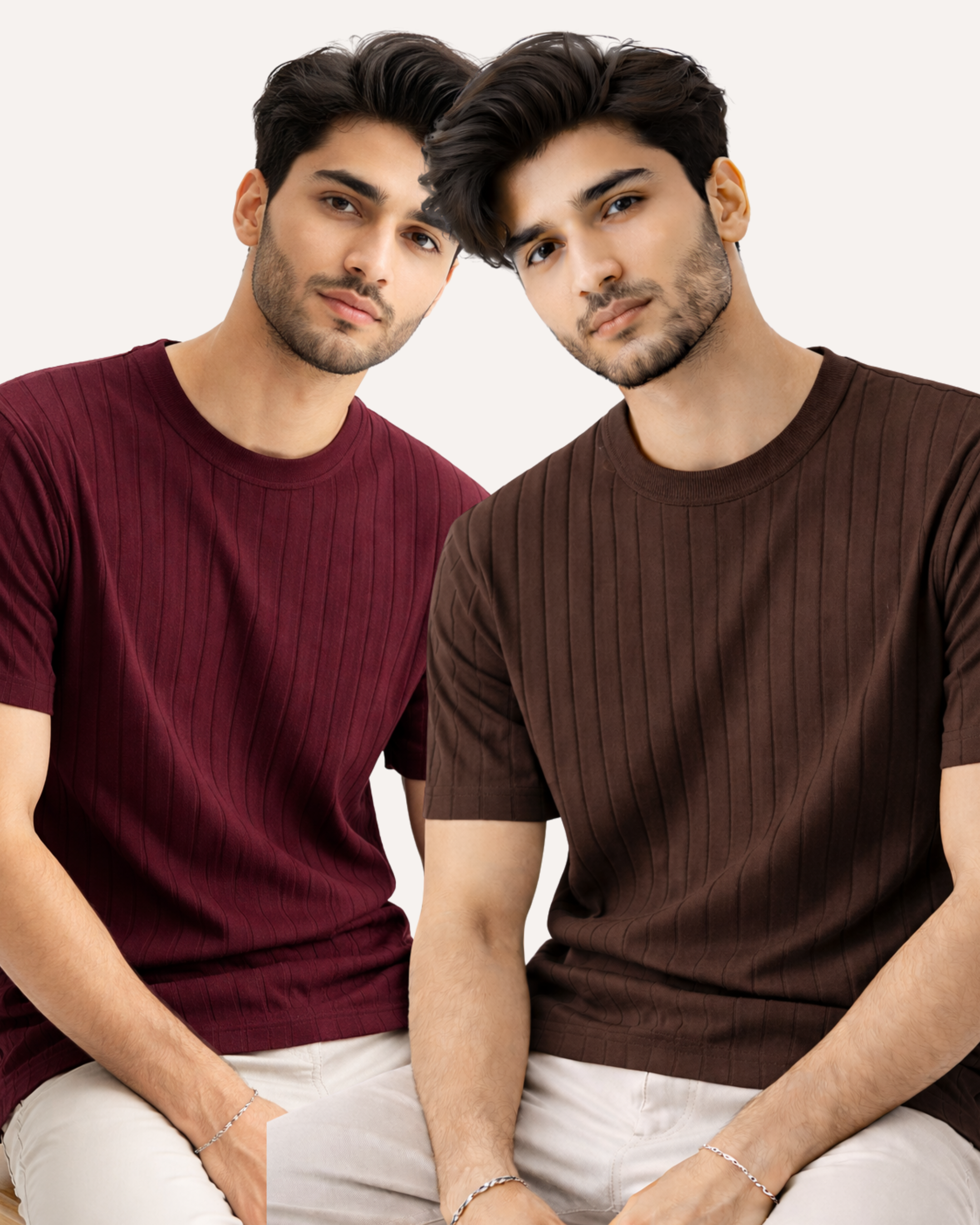 Pack of 2 Drop Needle Basic Tees