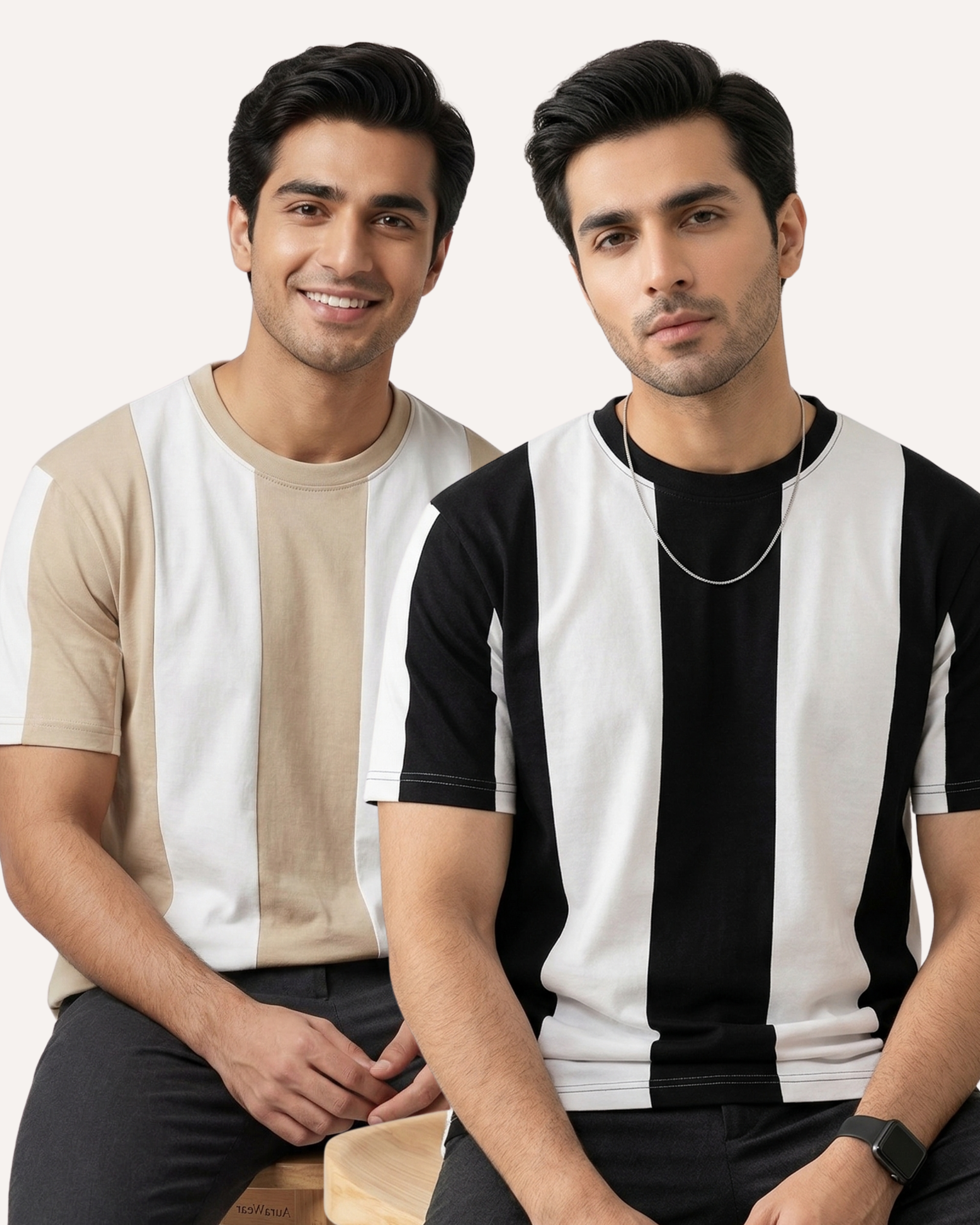 Pack of 2 Stipe T-shirts