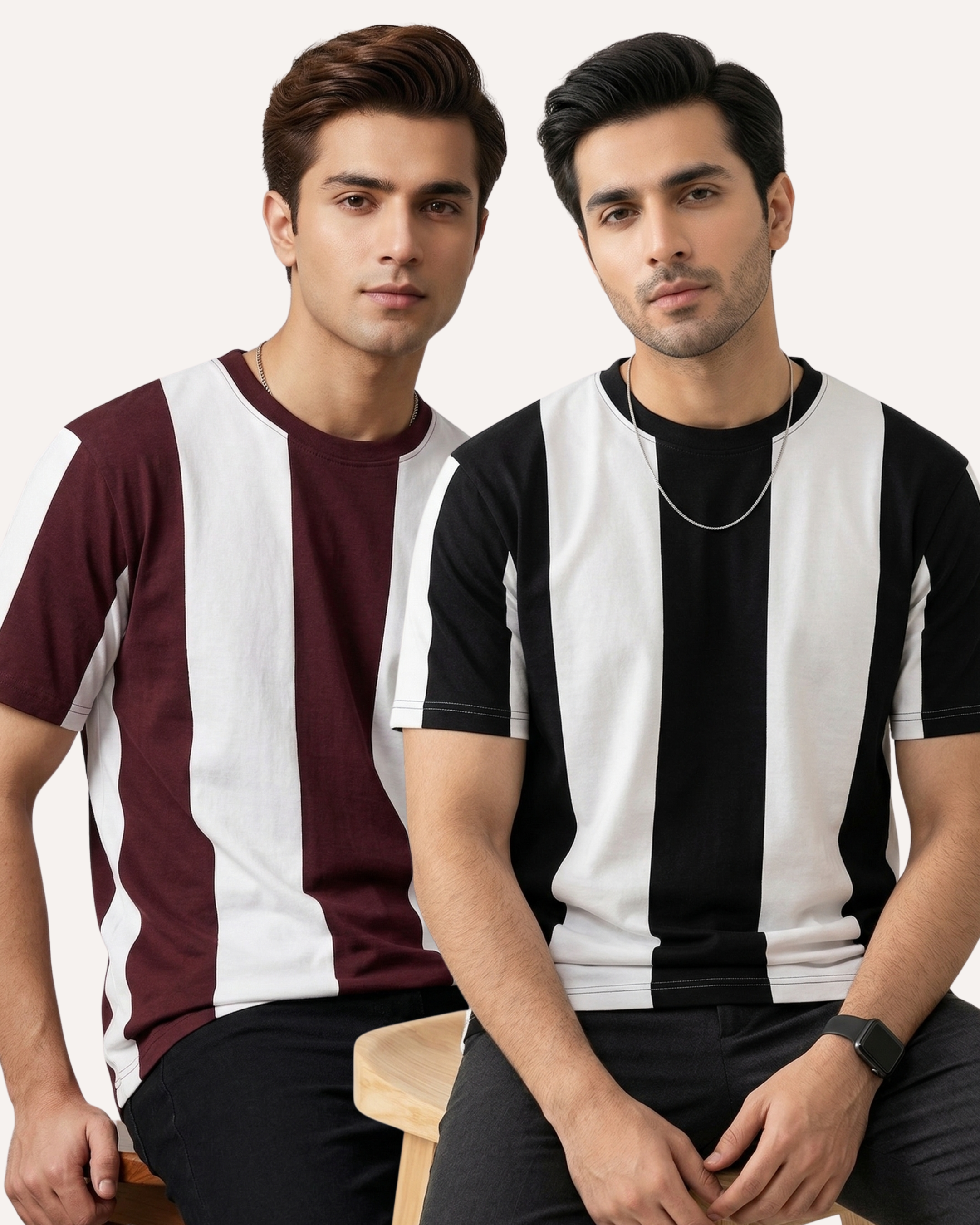 Pack of 2 Stipe T-shirts