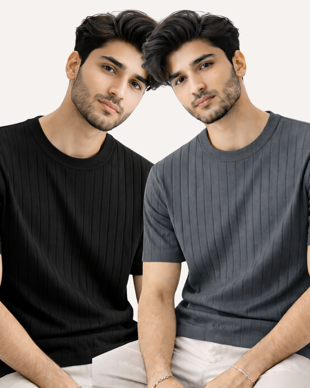 Pack of 2 Drop Needle Basic Tees