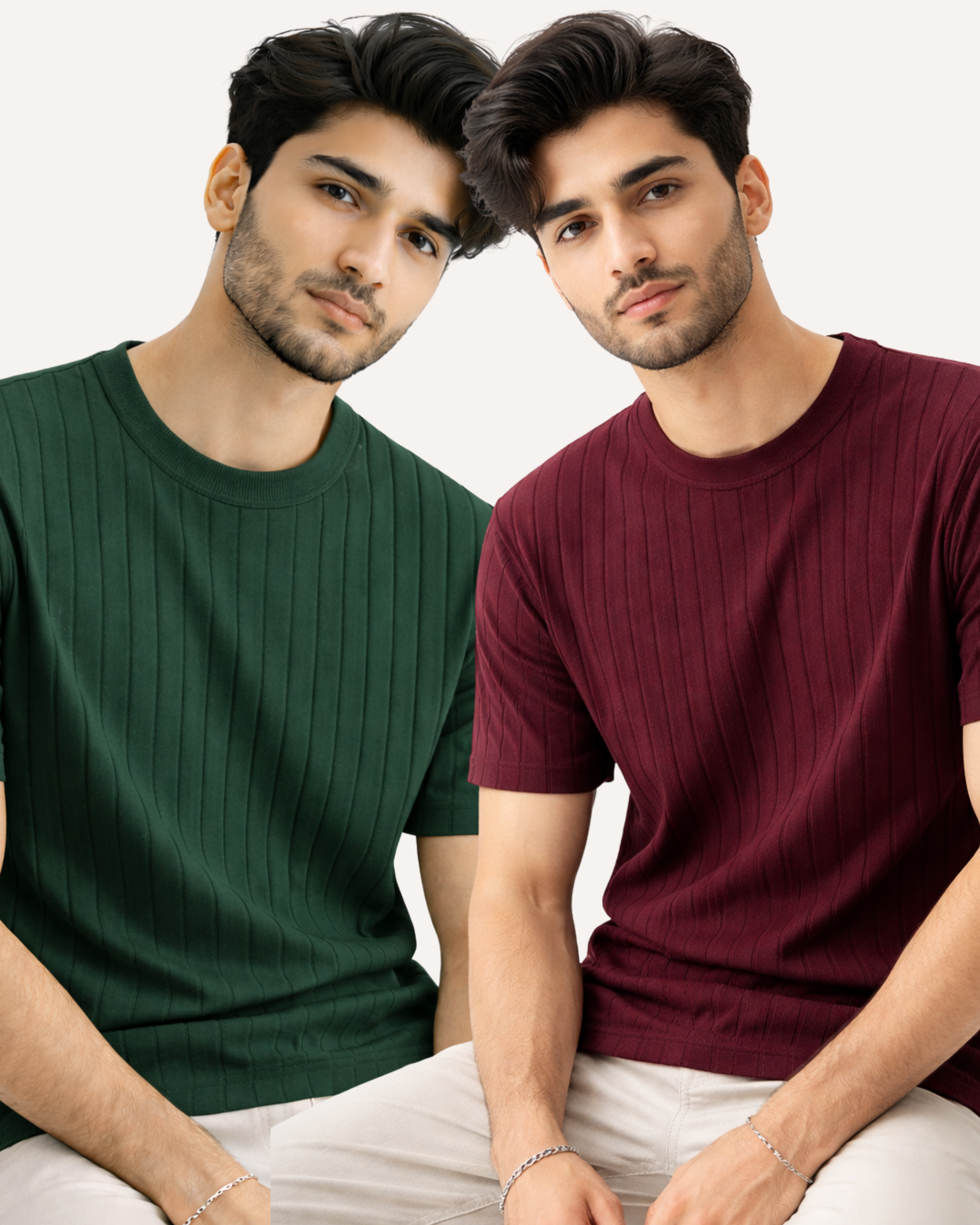 Pack of 2 Drop Needle Basic Tees