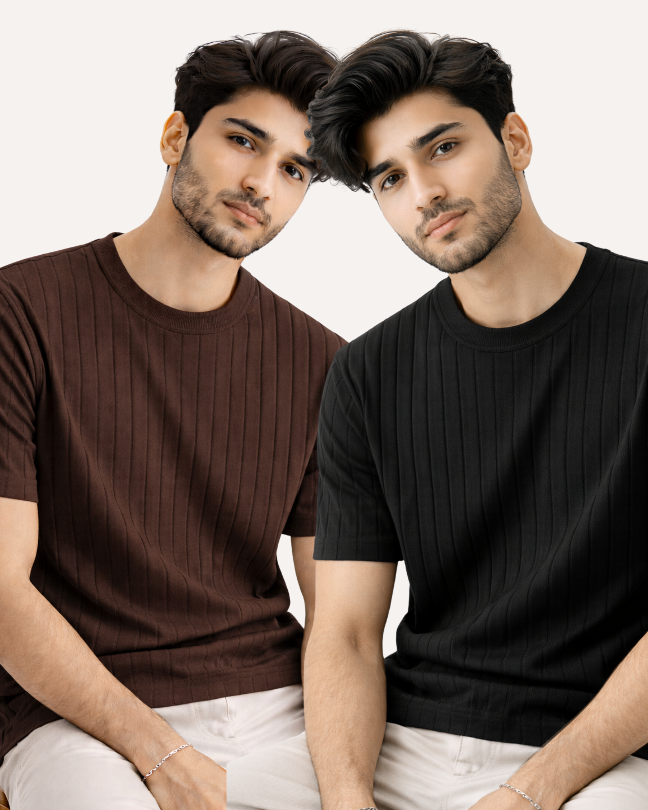 Pack of 2 Drop Needle Basic Tees