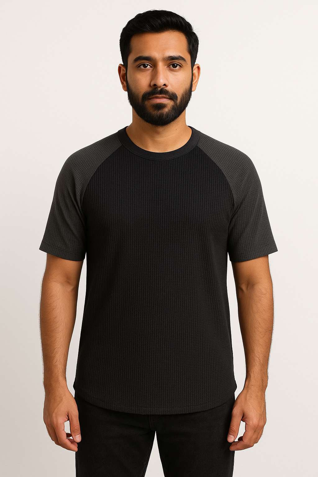 Men's Raglan Men’s Waffle Knit Raglan T-Shirts in Pakistan | Stylish & Breathable ...