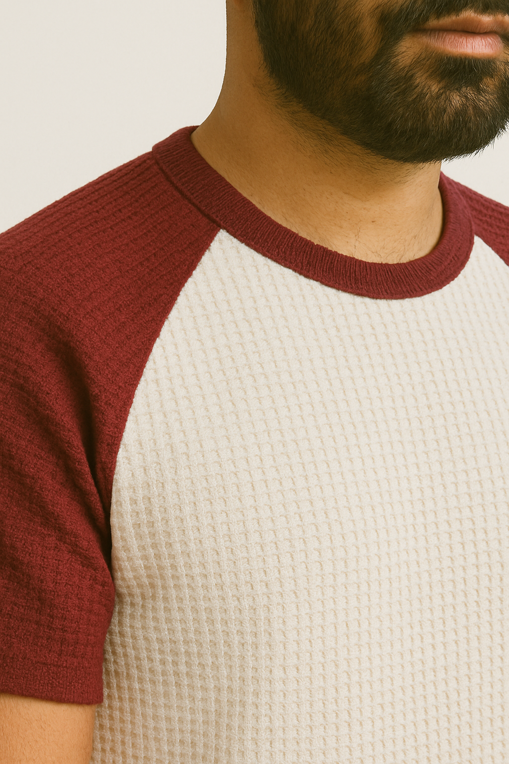 Men’s Waffle Knit Raglan T-Shirt