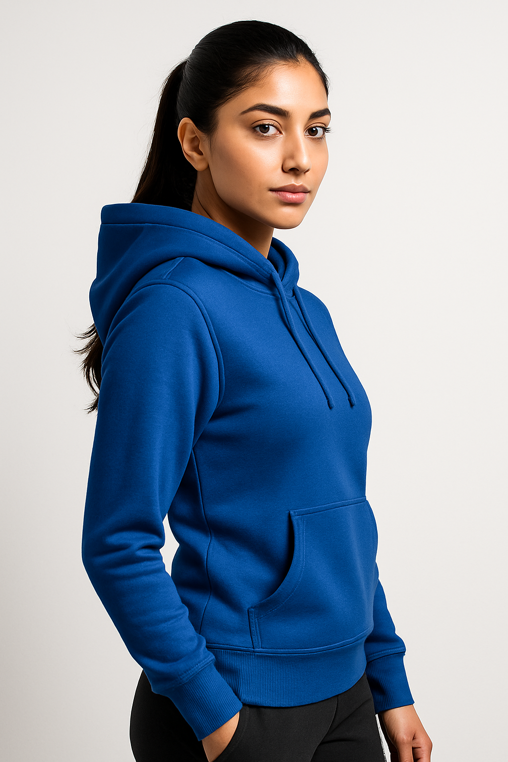 Navy Blue Women’s Basic Hoodie
