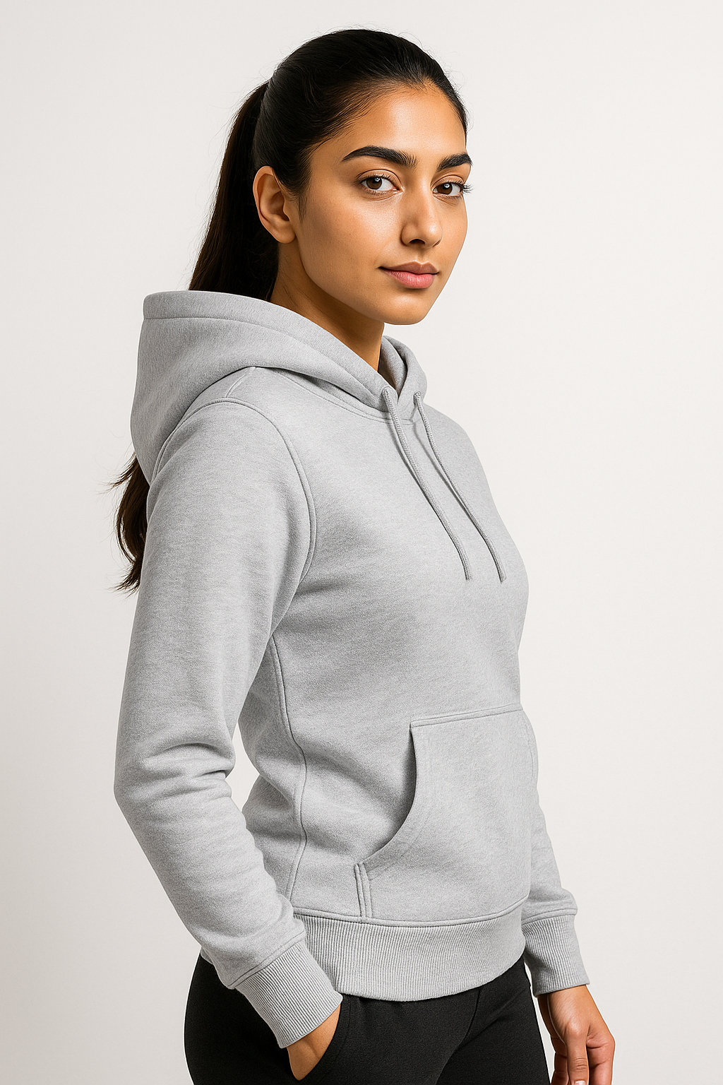 Gray Women’s Basic Hoodie