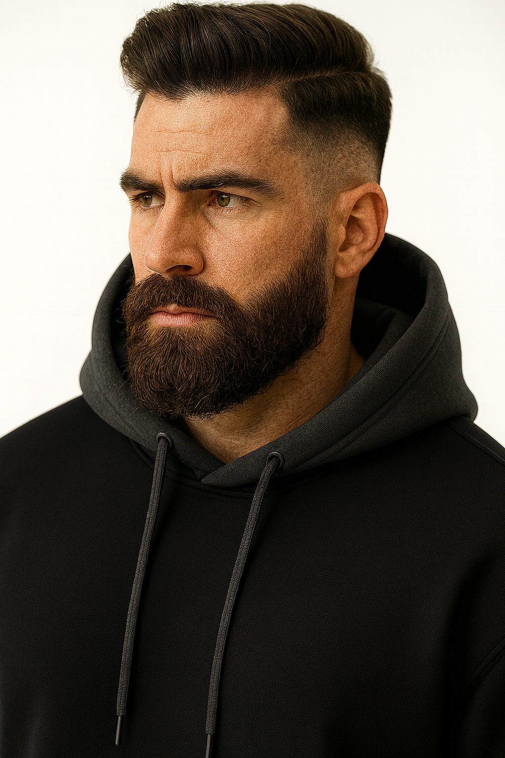 Two-Tone Hoodie for Men – Drop Shoulder