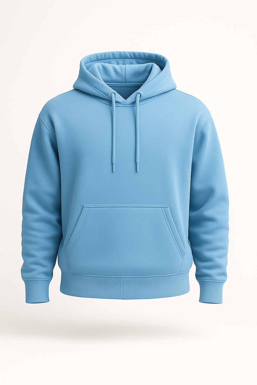 Sky Blue Basic Hoodie for Men – Drop Shoulder