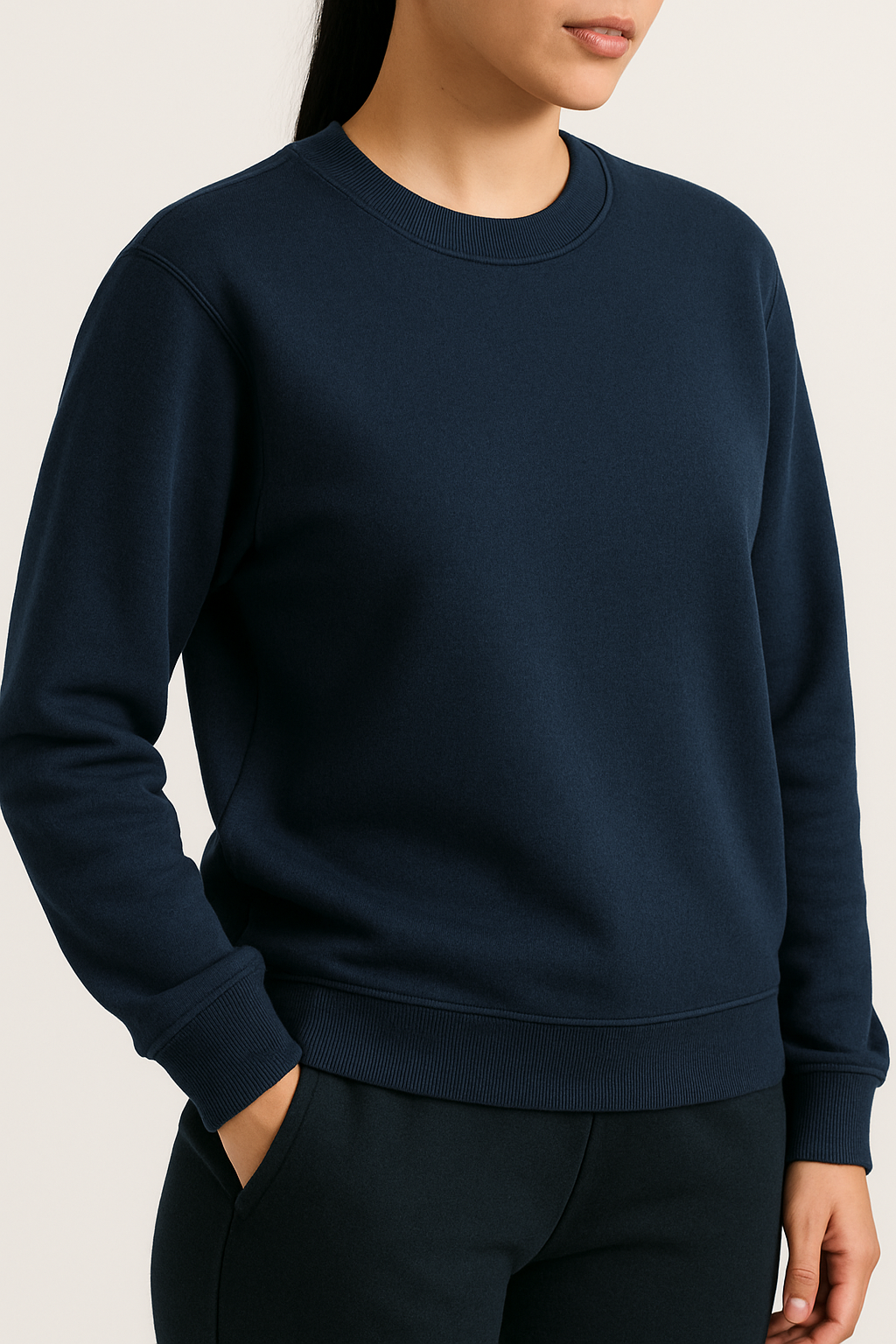 Navy Blue Women’s Premium Sweatshirt