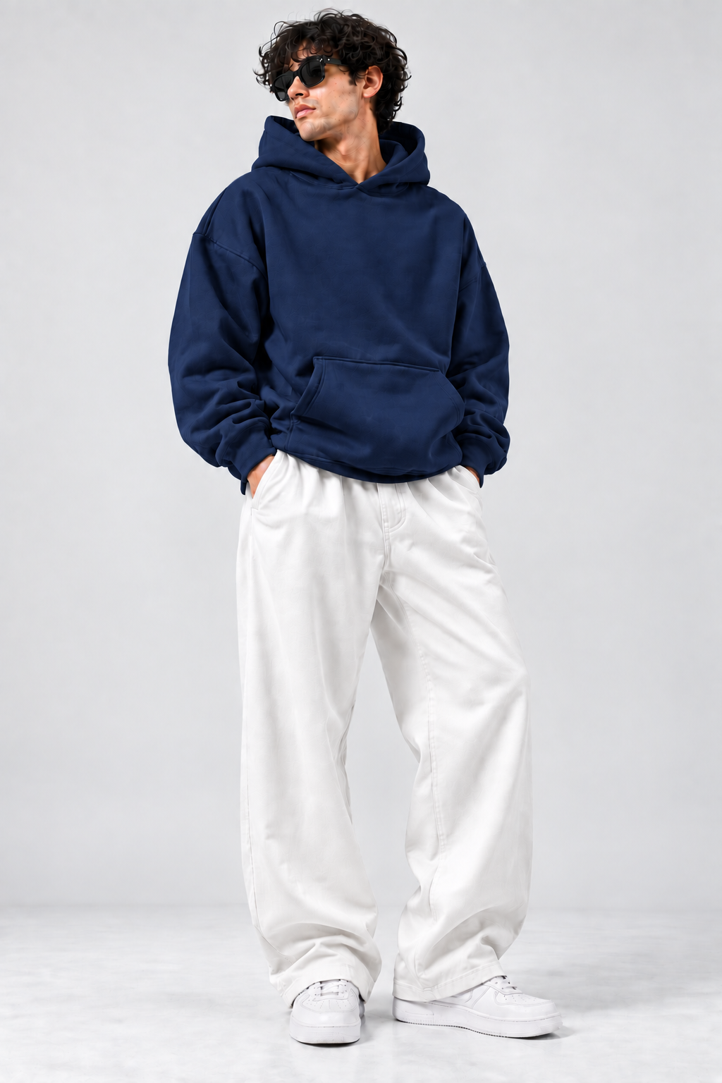 Oversized Fleece Hoodie & Baggy Trouser Tracksuit