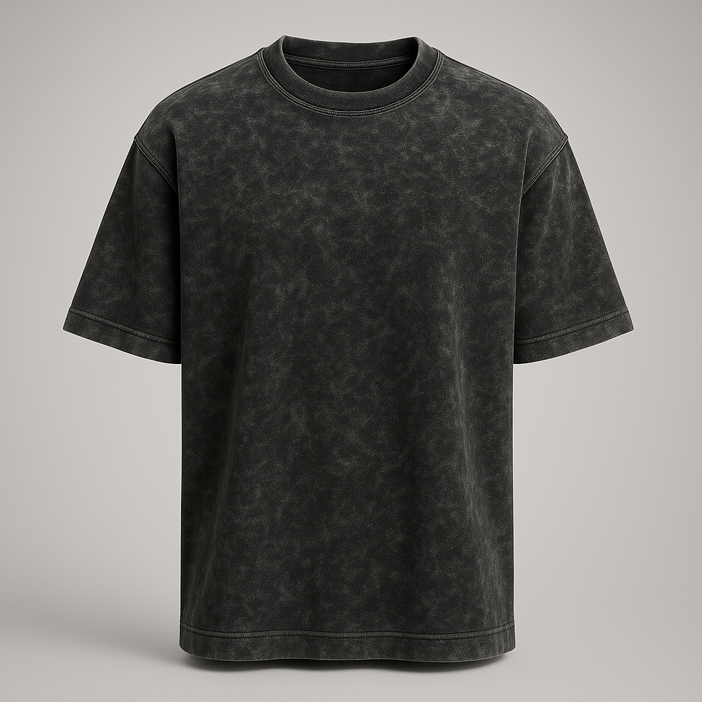 Acid Wash Oversized Tee for Men