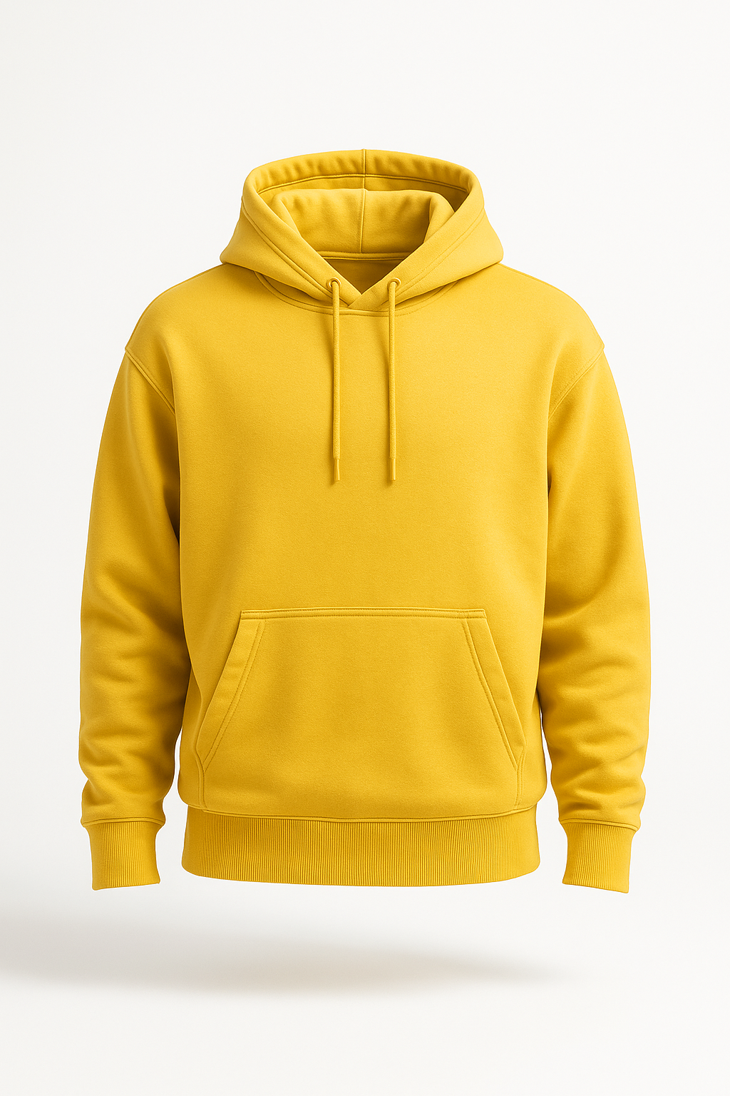 Yellow Basic Hoodie for Men – Drop Shoulder