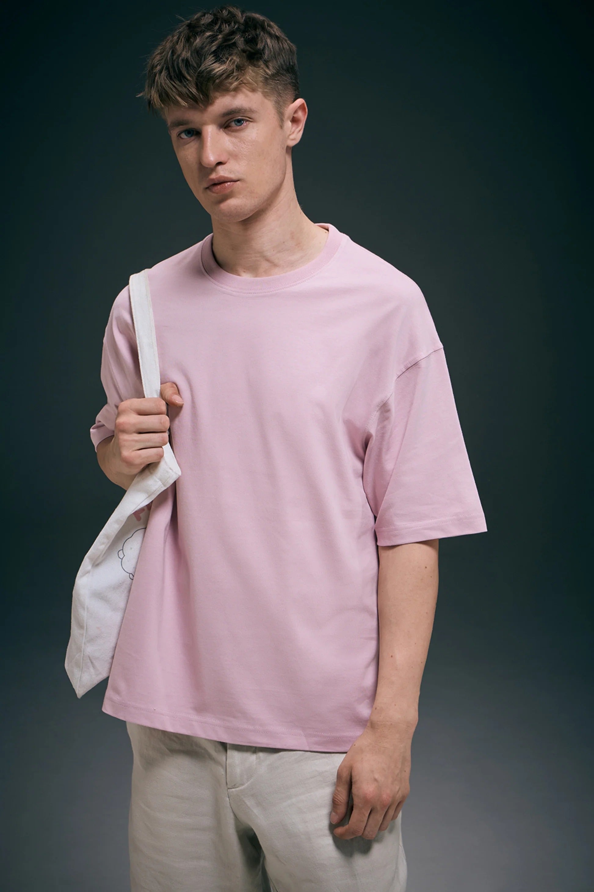 Millennial Pink Oversized Drop Shoulder