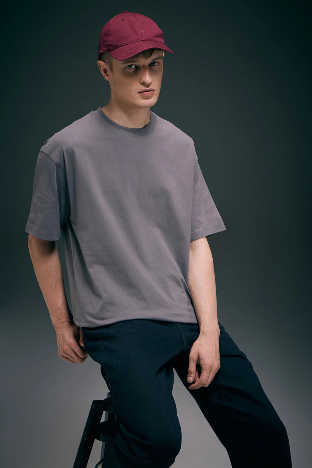 Night Shadow Oversized Drop Shoulder