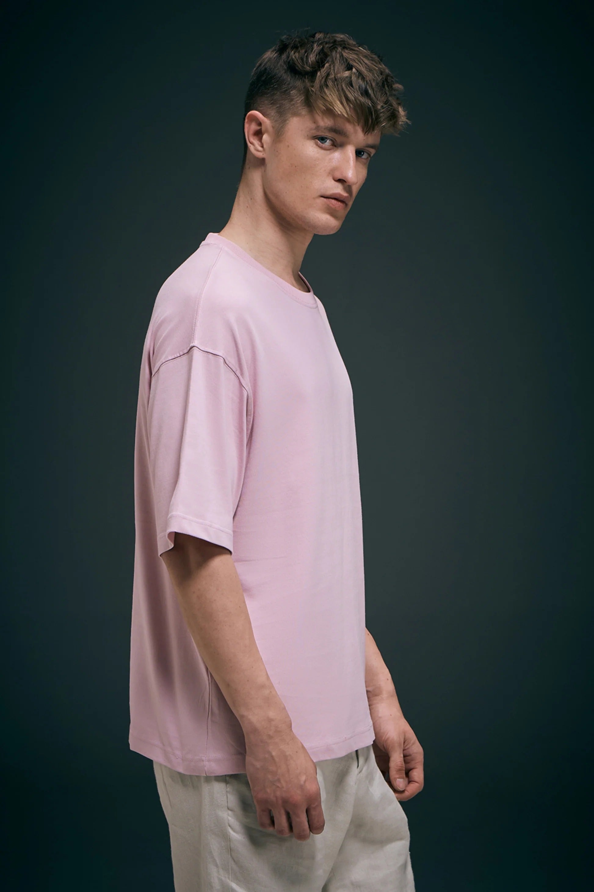 Millennial Pink Oversized Drop Shoulder